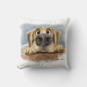 Cojín Decorativo Dibujo animado de Golden Retriever lindo