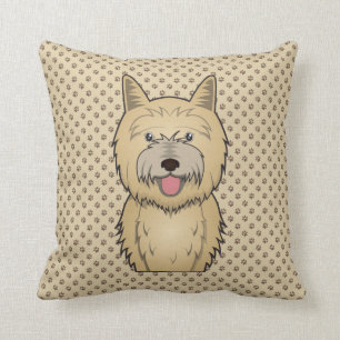 Cojín Decorativo Dibujo animado de Terrier de mojón