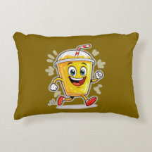 **Dibujo animado de vaso de jugo corriendo – Bebid