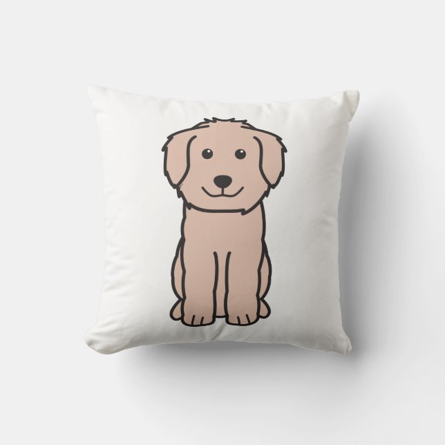 Cojín Decorativo Dibujo animado del perro de Goldendoodle