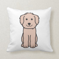 Dibujo animado del perro de Goldendoodle