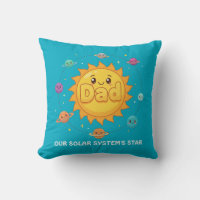 Dibujo animado del sistema solar de papá adorable