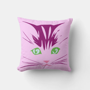 Cojín Decorativo Dibujo Animado Kawaii Gatito Dulce Cara de Gato