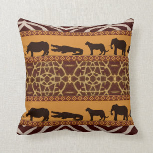 Cojín Decorativo Dibujo animal del moderno patrón de jirafa tribal 