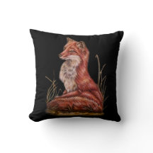 Dibujo animal rojo del arte del Fox