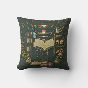 Cojín Decorativo Dibujo de amante de libros