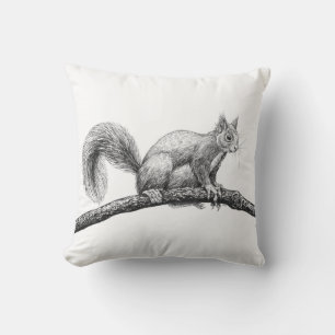 Cojín Decorativo Dibujo de ardillas