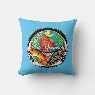 Cojín Decorativo Dibujo de arte de Chameleon