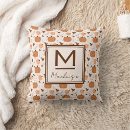 Cojín Decorativo Dibujo de calabaza lindo