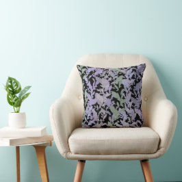 Cojín Decorativo Dibujo de enredadera frondosa con pasteles