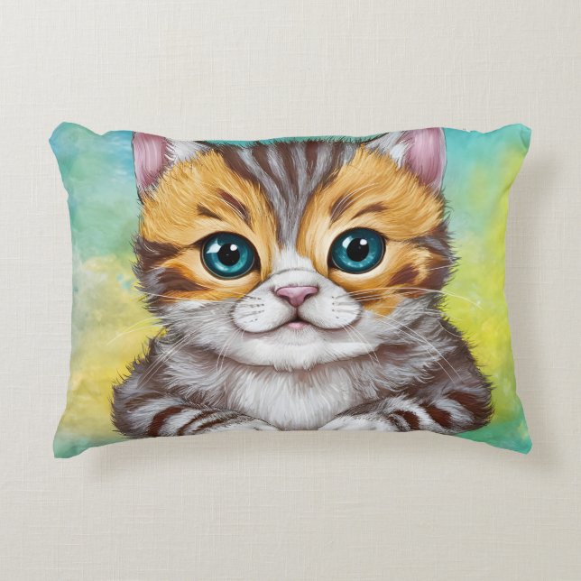 Cojín Decorativo Dibujo de gato (Anverso)