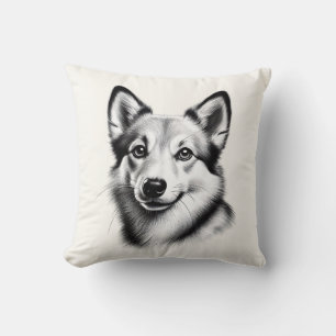 Cojín Decorativo Dibujo de Lundehund noruego