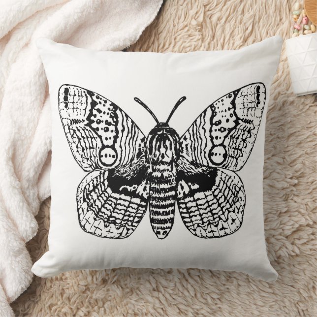 Cojín Decorativo Dibujo de moscas brahmanas (Manta)