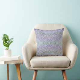 Cojín Decorativo Dibujo de patrón de enredadera frondosa con pastel