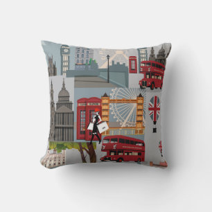 Cojín Decorativo Dibujo de Personalizados honestos y coloridos en L