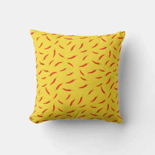 Cojín Decorativo Dibujo de Pimientos Rojos Picantes