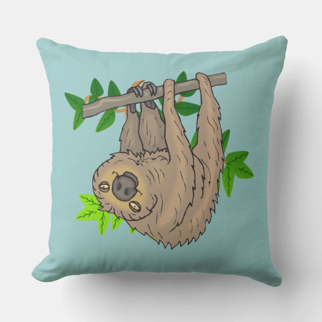 Cojín Decorativo Dibujo de una ranura colgando al revés (Anverso)