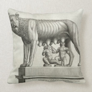 Cojín Decorativo Dibujo del bronce de Etruscan del suc del