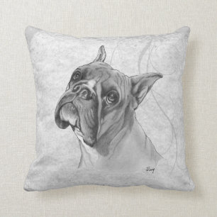 Cojín Decorativo Dibujo del perro del boxeador