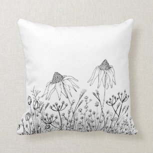 Cojín Decorativo Dibujo del Wildflower