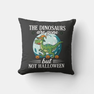 Cojín Decorativo Dibujo divertido de bruja de Halloween de dinosaur