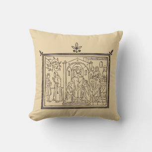 Cojín Decorativo Dibujo/esbozo religioso