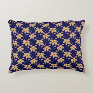 Cojín Decorativo Dibujo floral amarillo