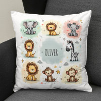 Dibujos Animales De Safari En Acuarela Adorables