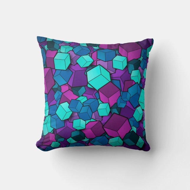 Cojín Decorativo Dice fondo multicolor d (Anverso)