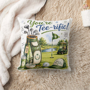 Cojín Decorativo Dicho divertido de golf para decoración del hogar 