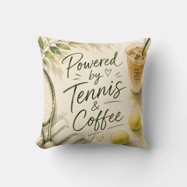 Cojín Decorativo Dicho Divertido de Tenis  (Anverso)
