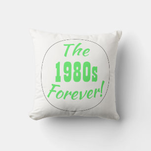 Cojín Decorativo Dicho Retro de la Década de los 80, Tipografía Div