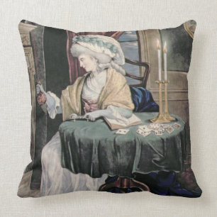 Cojín Decorativo Diciembre, c.1790 (w/c en el papel)