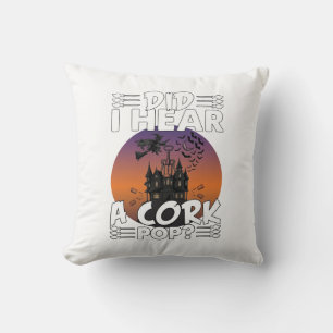Cojín Decorativo Did Hear Cork Pop Halloween Haunted House Destorni