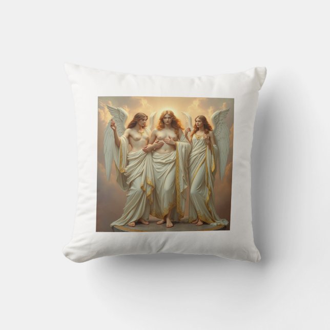 Cojín Decorativo „Die drei heiligen Schutzengel“ (Anverso)