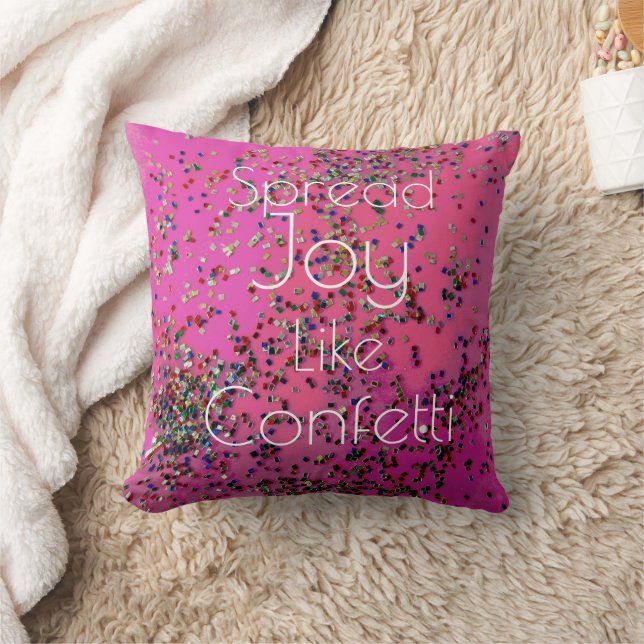 Cojín Decorativo Difundir alegría como Confetti Magenta (Manta)