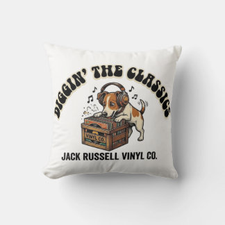 Cojín Decorativo Diggin 'The Classics - Jack Russell Vinyl Co.