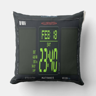 Cojín Decorativo Digital Watch Face Lumbar Pillow