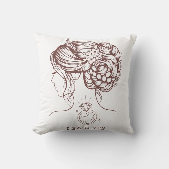 Cojín Decorativo dije que sí (Anverso)