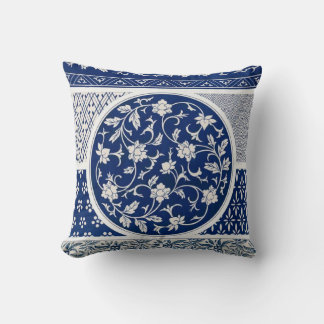 Cojín Decorativo Dinastía azul de Ming Willow China Botánica