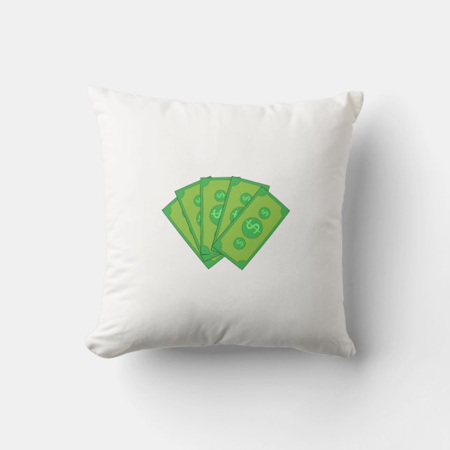 Cojín Decorativo Dinero, ¡almohada! (Anverso)