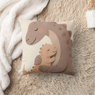 Cojín Decorativo Dino Baby Y Mama Boho Dino Series