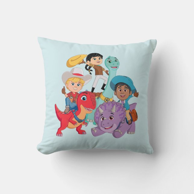 Cojín Decorativo ¡Dino Ranch Yee Haw! (Anverso)