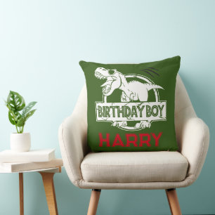 Cojín Decorativo Dinosaur T Rex ROAR VERDE CUMPLEAÑOS