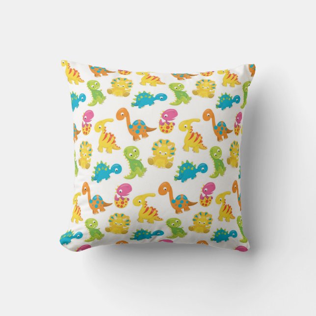 Cojín Decorativo Dinosaurio Adorable (Anverso)