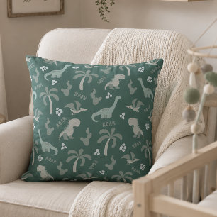 Cojín Decorativo Dinosaurio Azulado Adorable