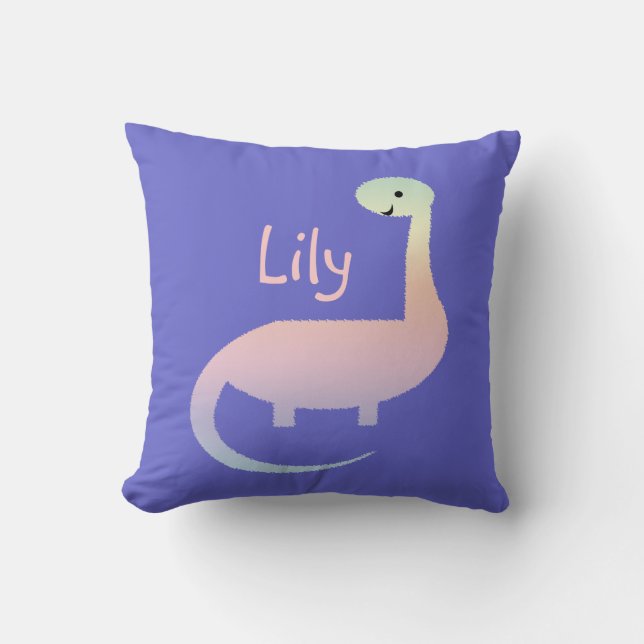 Cojín Decorativo Dinosaurio dulce para Chicas Pillow personalizado (Anverso)