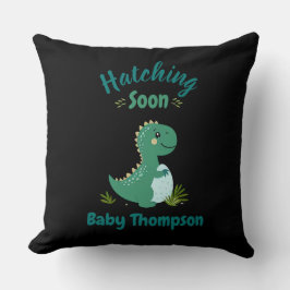 Cojín Decorativo Dinosaurio editable niño niño niño con ducha de ca