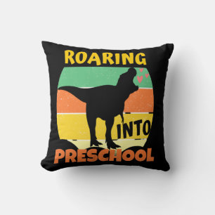 COJÍN DECORATIVO DINOSAURIO GENIAL - RUGIENDO EN PREESCOLAR