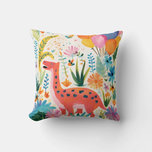 Cojín Decorativo Dinosaurio personalizado (Anverso)